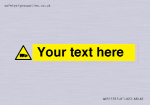 Custom Lorry Hazard Sign